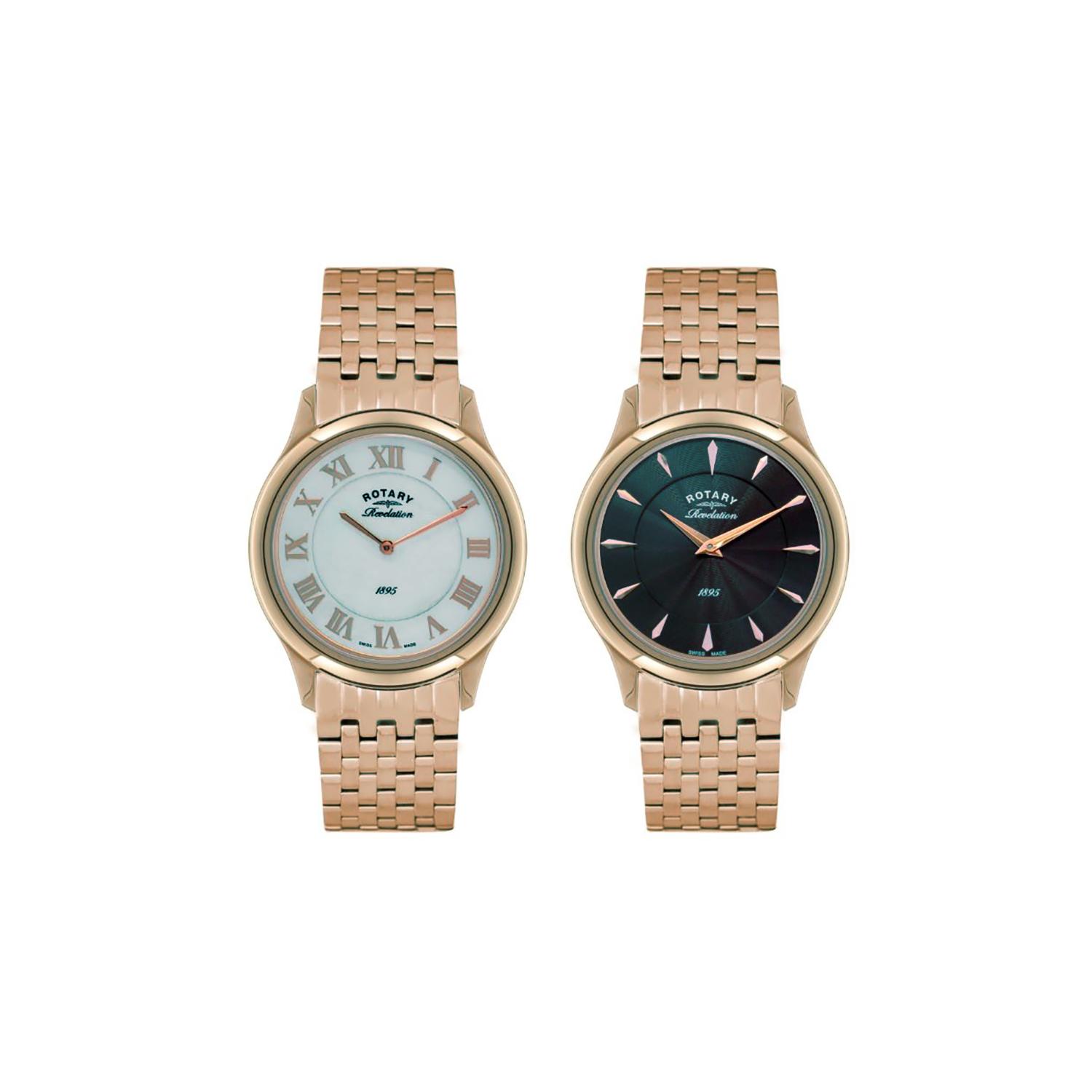 Rotary watch rose online gold
